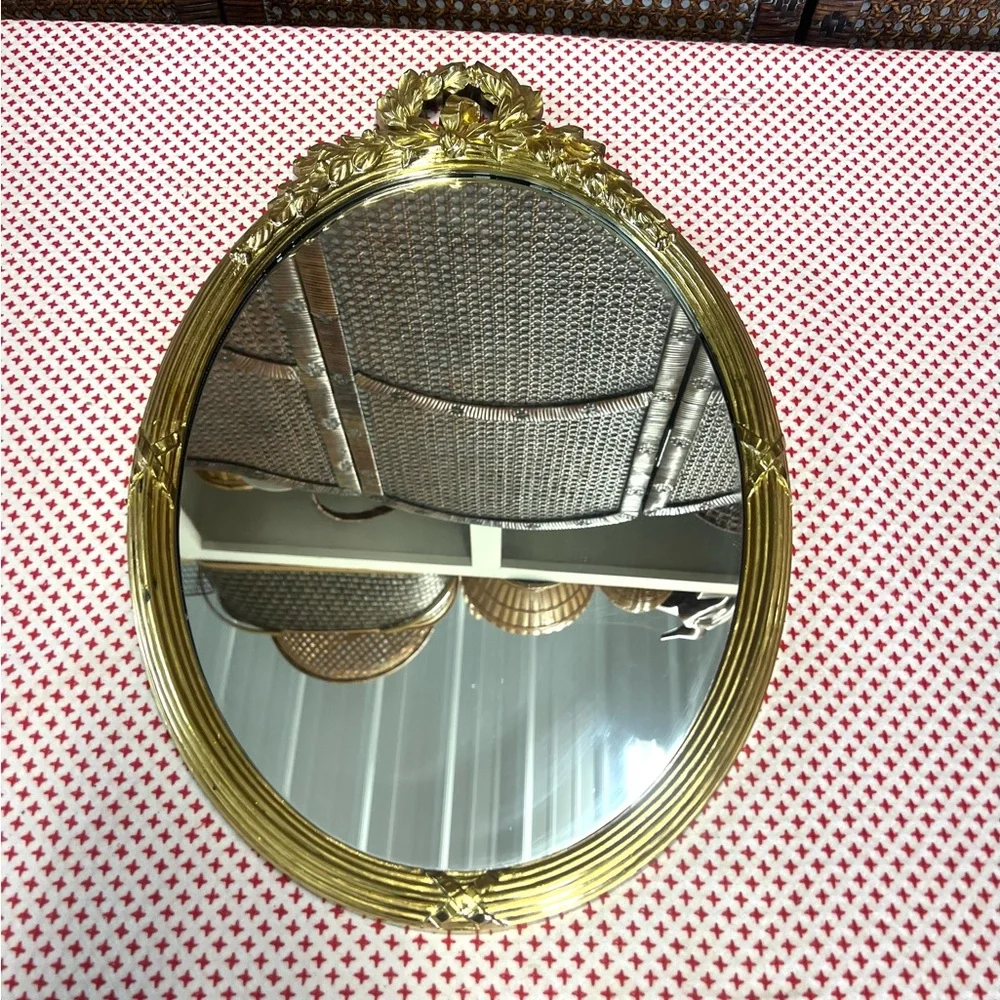 Vintage home interior gold resin mirror wall decor